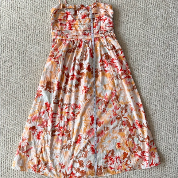 NWT ABERCROMBIE & FITCH Floral Poplin Convertible Strapless Midi Dress L - Picture 14 of 14